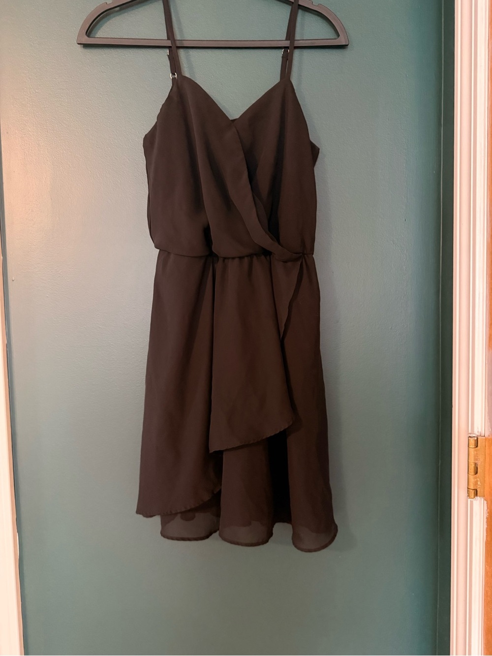 Xhilaration Black Spaghetti-Strap Mini Dress